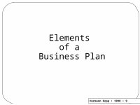 Page 9: Developing  A  Well-Conceived  Business Plan